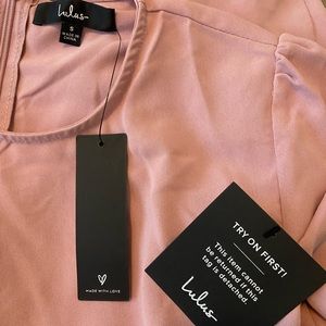 Believe It or Knot Rose Pink Long Sleeve Tie-Front